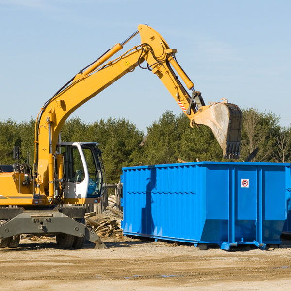 are there any restrictions on where a residential dumpster can be placed in Ivins